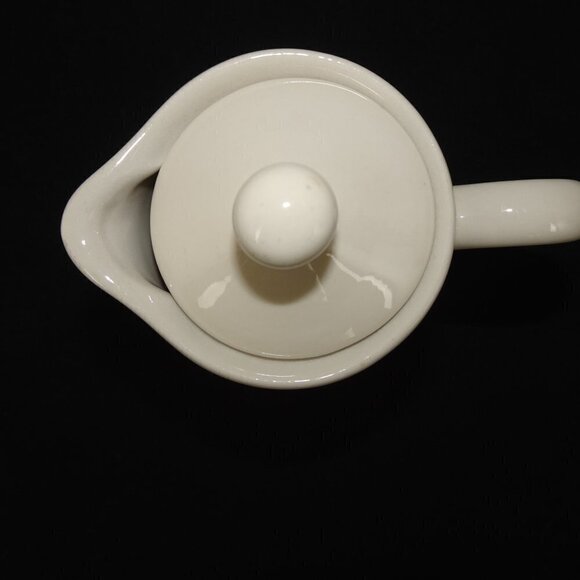 Vintage Mayer Coffee Tea Hot Water Pot Restaurant Individual Serving Green Band - Picture 5 of 9